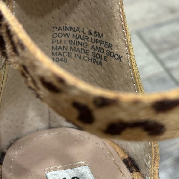 Steve Madden Dainna Cow Hair Ankle Strap Heels - Picture 3 of 7